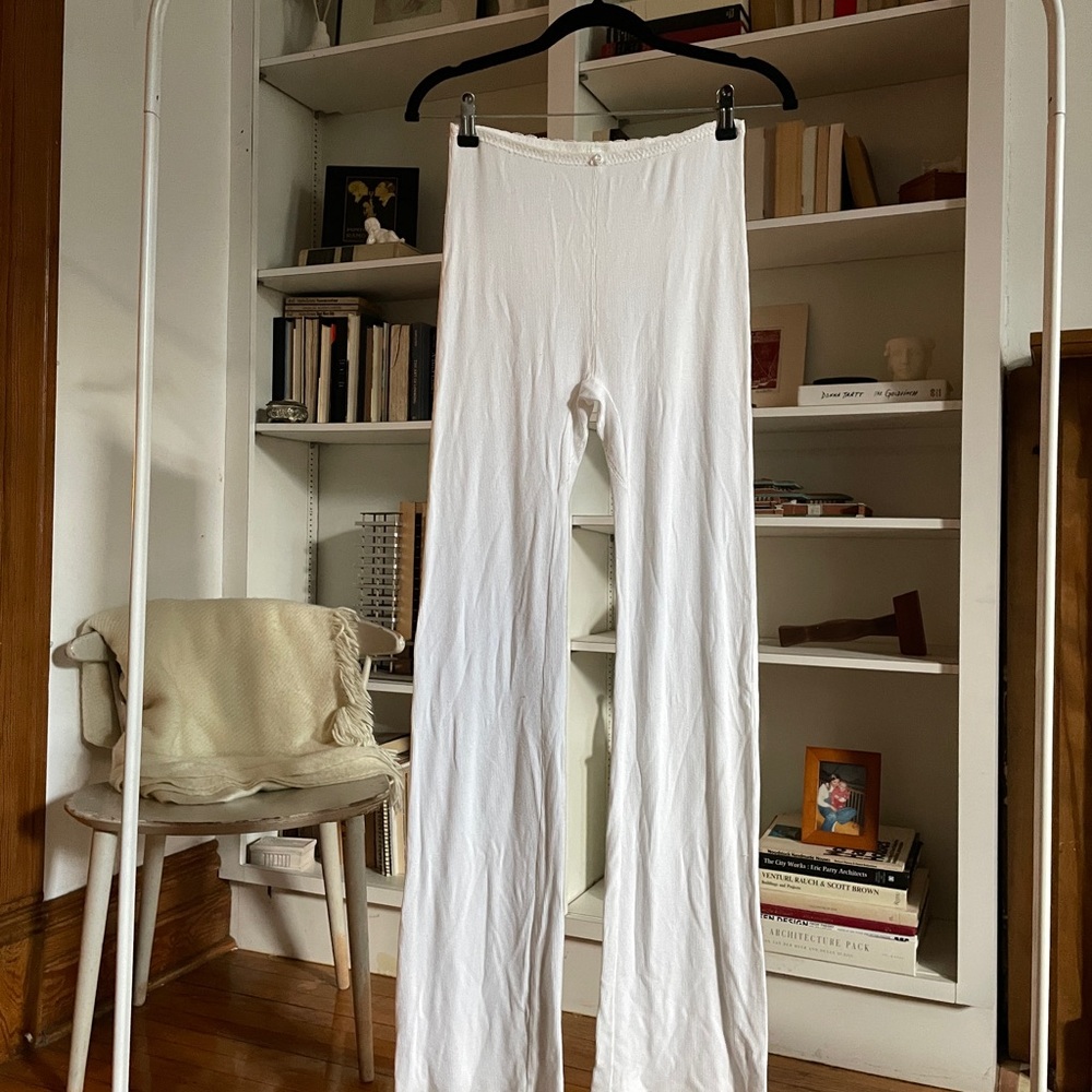 SKIMS Soft Lounge Lace Trim Wide Leg Lounge Pants - Picture 2 of 7